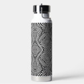 Zebra Abstract S/W Trinkflasche (Links)