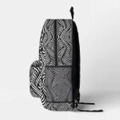 Zebra Abstrakt B&W Sherpa Blanket Bedruckter Rucksack (Rechts)