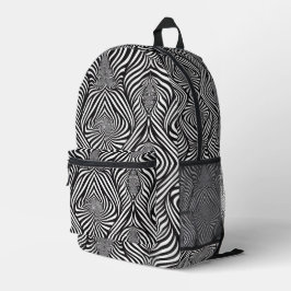 Zebra Abstrakt B&W Sherpa Blanket Bedruckter Rucksack