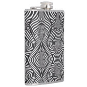 Zebra Abstrakt B&W Sherpa Blanket Flachmann (Rechts)