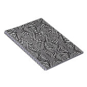 Zebra Abstrakt B&W Sherpa Blanket Notizblock (Rechte Seite)