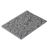 Zebra Abstrakt B&W Sherpa Blanket Notizblock (Linke Seite)