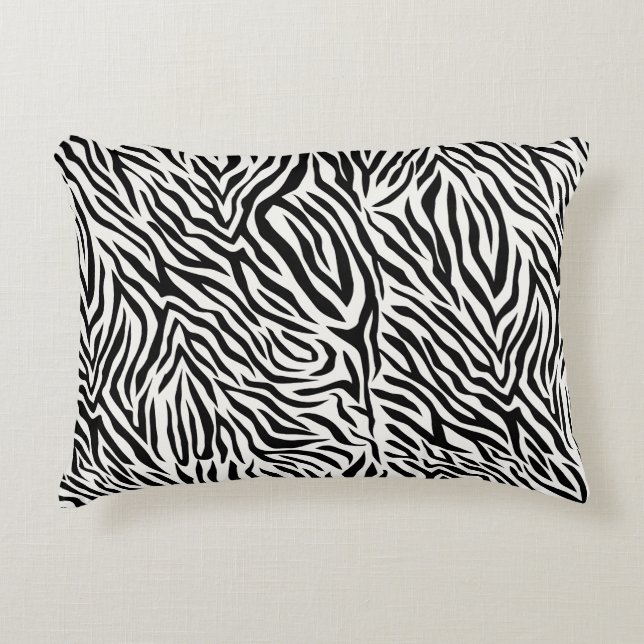 Zebra Accent Pillow 16" x 12" Dekokissen (Vorderseite)