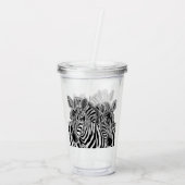 Zebra Acrylic Tumbler Acryltrinkbecher (Rückseite)