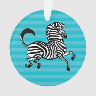 Zebra-Acrylschmuck 2 Ornament