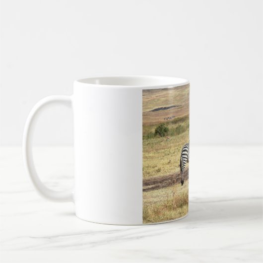 Zebra Affection, Tanzania. Mug Kaffeetasse (Links)