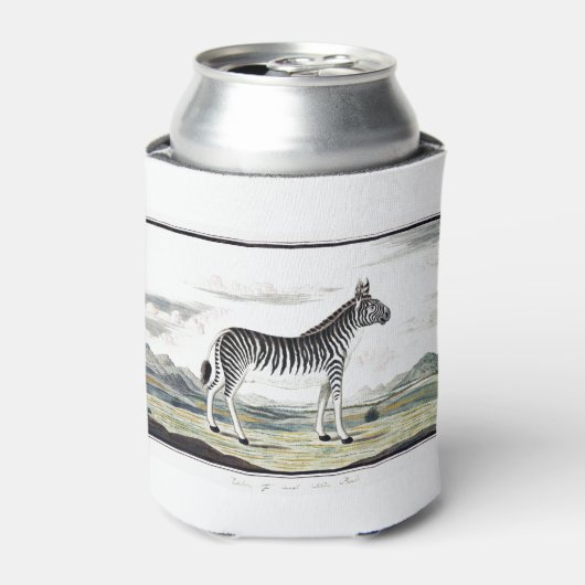 Zebra Africa Stripe Animal Zeichnend Illustration Dosenkühler (Kanne Vorderseite)
