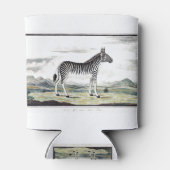Zebra Africa Stripe Animal Zeichnend Illustration Dosenkühler (Rückseite)