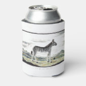 Zebra Africa Stripe Animal Zeichnend Illustration Dosenkühler (Kanne Rückseite)