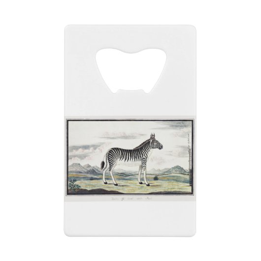 Zebra Africa Stripe Animal Zeichnend Illustration Geldbeutel Flaschenöffner (Vorderseite)