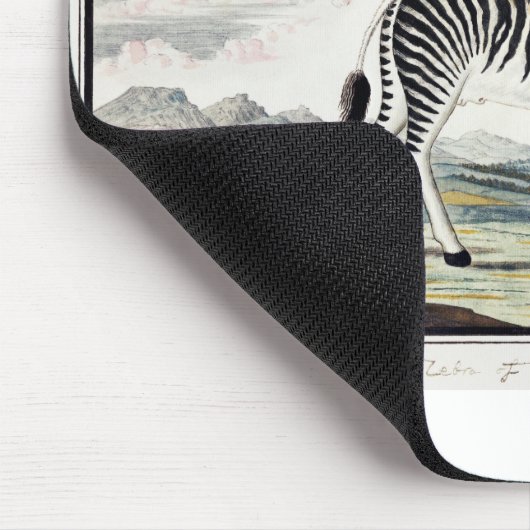 Zebra Africa Stripe Animal Zeichnend Illustration Mousepad (Ecke)