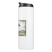 Zebra Africa Stripe Animal Zeichnend Illustration Thermosbecher (Nach rechts gedreht)