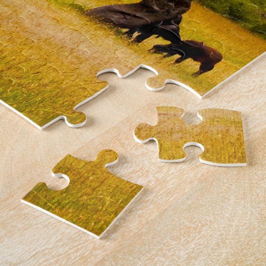 Zebra African Savanna Tiere Reisen im Freien Puzzle (Seite)