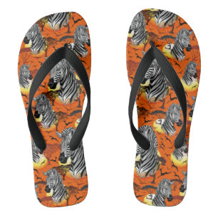 Zebra African Savanna Wild Animal Badesandalen