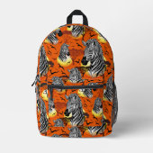 Zebra African Savanna Wild Animal Bedruckter Rucksack (Vorderseite)