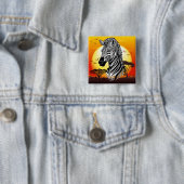 Zebra African Savanna Wild Animal Button (Beispiel)
