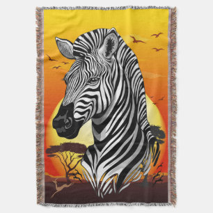 Zebra African Savanna Wild Animal Decke