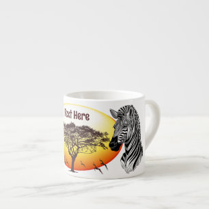 Zebra African Savanna Wild Animal Espressotasse