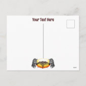 Zebra African Savanna Wild Animal Feiertagspostkarte (Rückseite)