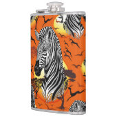 Zebra African Savanna Wild Animal Flachmann (Links)