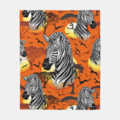 Zebra African Savanna Wild Animal Fleecedecke (Vorderseite)