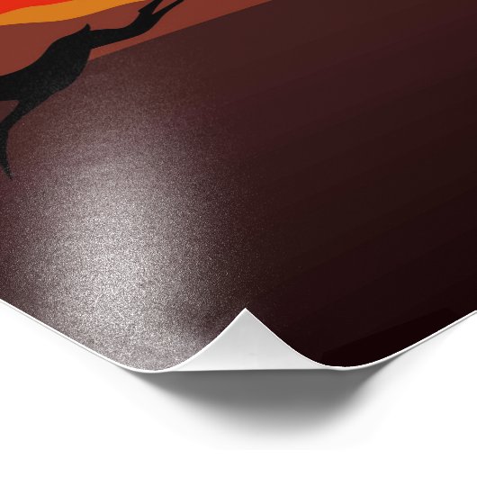 Zebra African Savanna Wild Animal Fotodruck (Ecke)