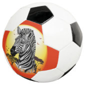 Zebra African Savanna Wild Animal Fußball (Dreiviertel)