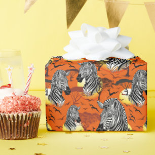 Zebra African Savanna Wild Animal Geschenkpapier