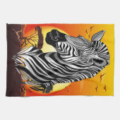 Zebra African Savanna Wild Animal Geschirrtuch (Horizontal)