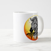Zebra African Savanna Wild Animal Jumbo-Tasse (Vorderseite Rechts)