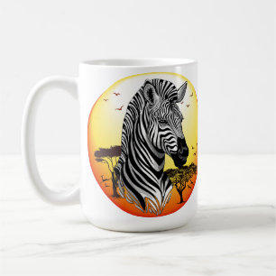 Zebra African Savanna Wild Animal Kaffeetasse