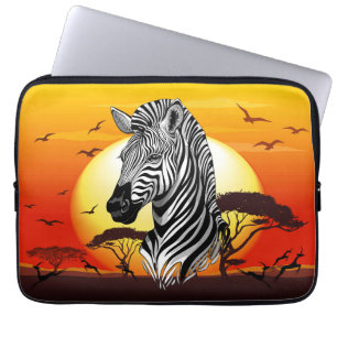 Zebra African Savanna Wild Animal Laptopschutzhülle