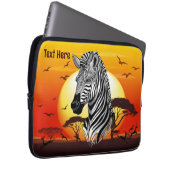 Zebra African Savanna Wild Animal Laptopschutzhülle (Vorne Rechts)