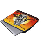 Zebra African Savanna Wild Animal Laptopschutzhülle (Vorne Knopf)