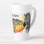 Zebra African Savanna Wild Animal Milchtasse (Rechte Ecke)