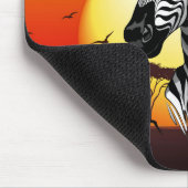 Zebra African Savanna Wild Animal Mousepad (Ecke)