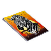 Zebra African Savanna Wild Animal Notizblock (Rechte Seite)