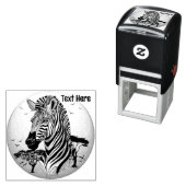 Zebra African Savanna Wild Animal Permastempel (Beispiel)