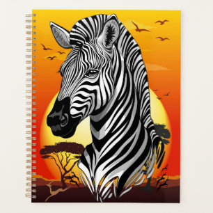 Zebra African Savanna Wild Animal Planer