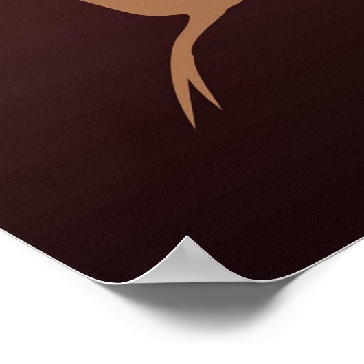 Zebra African Savanna Wild Animal Poster (Ecke)