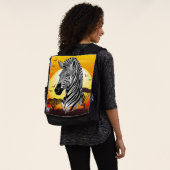 Zebra African Savanna Wild Animal Rucksack (Ausgewaschen)