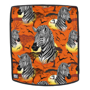 Zebra African Savanna Wild Animal Rucksack