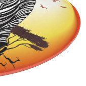 Zebra African Savanna Wild Animal Schneidebrett (Ecke)