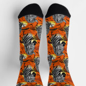 Zebra African Savanna Wild Animal Socken (Oben)