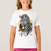 Zebra African Savanna Wild Animal T-Shirt (Vorderseite)