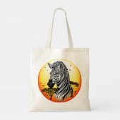 Zebra African Savanna Wild Animal Tragetasche (Rückseite)