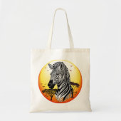 Zebra African Savanna Wild Animal Tragetasche (Vorne)