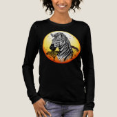 Zebra African Savanna Wild Animal Tri-Blend Shirt (Vorderseite)