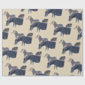 Zebra Afrika Geschenkpapier (Flach)