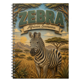 Zebra Afrikanische Savanne POPCUT Notizblock